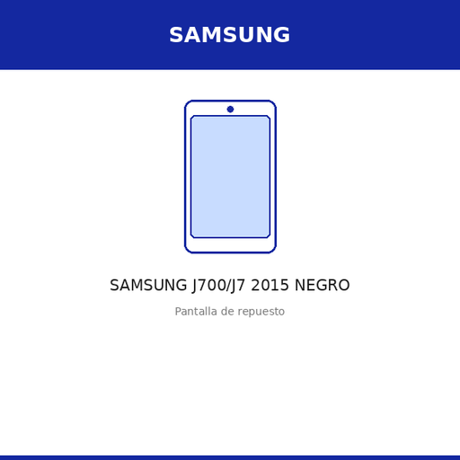 [SAM-100055-INC] Pantalla SAMSUNG J700/J7 2015 NEGRO (INCELL)