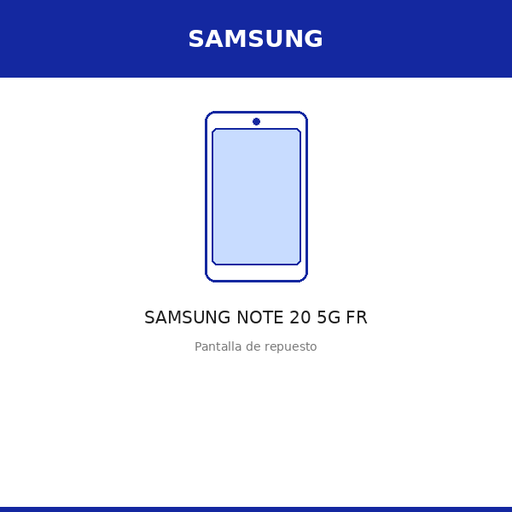 [SAM-2858-OLE] Pantalla SAMSUNG NOTE 20 5G FR (OLED)