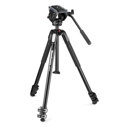 Manfrotto MVK500190X3 – Trípode de vídeo 190X aluminio 3 secciones con rótula fluida MVH500AH