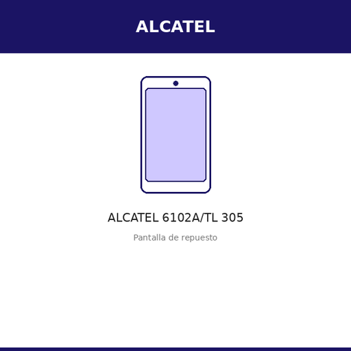 [ALC-1100-ORI] Pantalla ALCATEL 6102A/TL 305 (ORI)