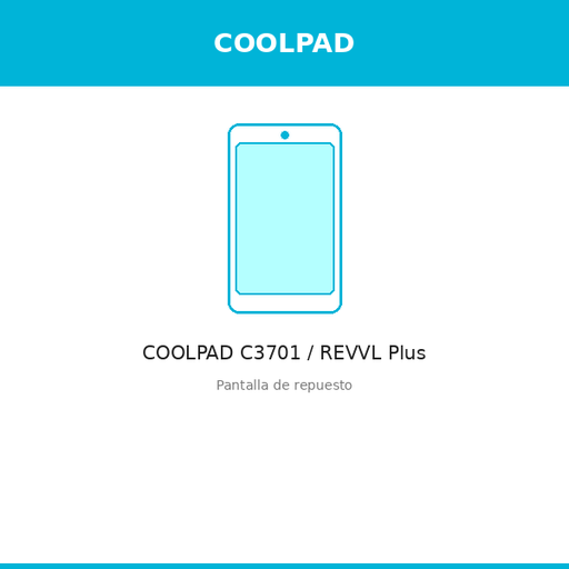 [COO-1300-ORI] Pantalla COOLPAD C3701 / REVVL Plus (ORI)