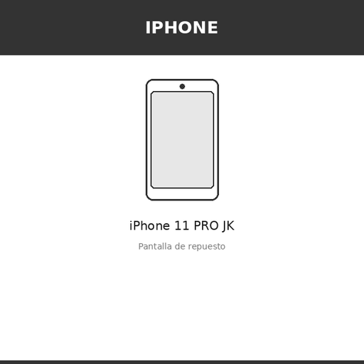 [IPH-2591-INC] Pantalla iPhone 11 PRO JK (INCELL)
