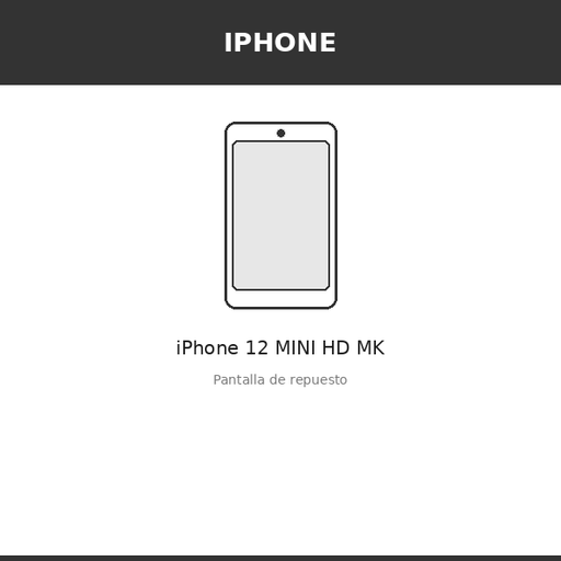 [IPH-3756-INC] Pantalla iPhone 12 MINI HD MK (INCELL)