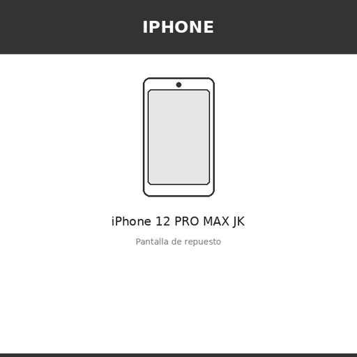 [IPH-2592-INC] Pantalla iPhone 12 PRO MAX JK (INCELL)