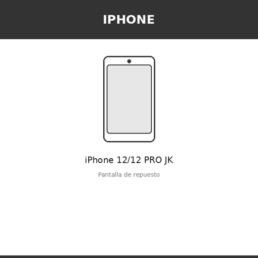 [IPH-3014-INC] Pantalla iPhone 12/12 PRO JK (INCELL)