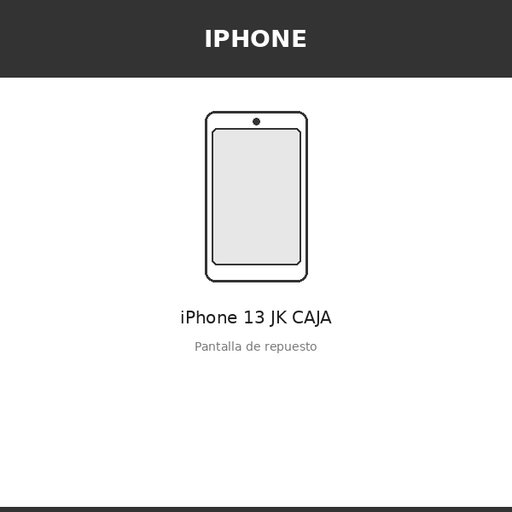 [IPH-3914-INC] Pantalla iPhone 13 JK CAJA (INCELL)