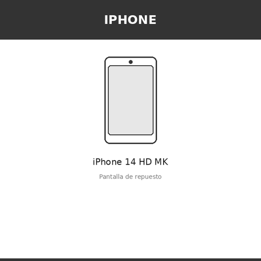[IPH-3734-INC] Pantalla iPhone 14 HD MK (INCELL)