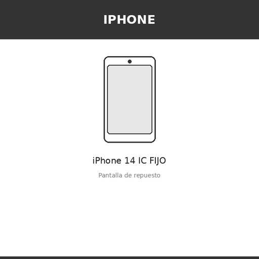 [IPH-1186-INC] Pantalla iPhone 14 IC FIJO (INCELL)