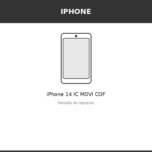 [IPH-1184-INC] Pantalla iPhone 14 IC MOVI COF (INCELL)