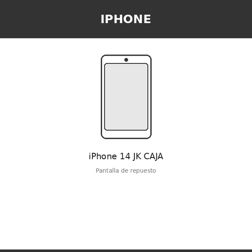 [IPH-3918-INC] Pantalla iPhone 14 JK CAJA (INCELL)