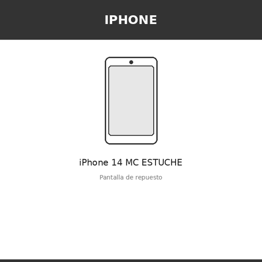 [IPH-4012-INC] Pantalla iPhone 14 MC ESTUCHE (INCELL)