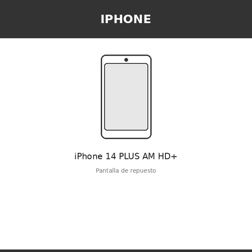 [IPH-4348-INC] Pantalla iPhone 14 PLUS AM HD+ (INCELL)