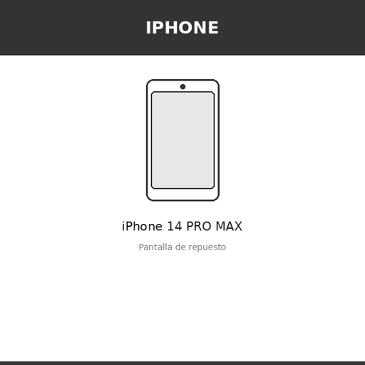 [IPH-3056-OLE] Pantalla iPhone 14 PRO MAX (OLED)