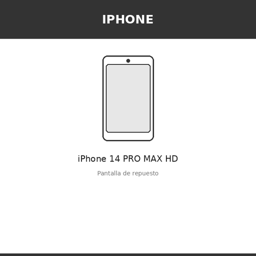 [IPH-3429-INC] Pantalla iPhone 14 PRO MAX HD (INCELL)