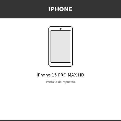 [IPH-3167-INC] Pantalla iPhone 15 PRO MAX HD (INCELL)
