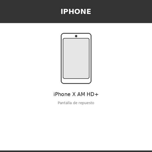 [IPH-4332-INC] Pantalla iPhone X AM HD+ (INCELL)