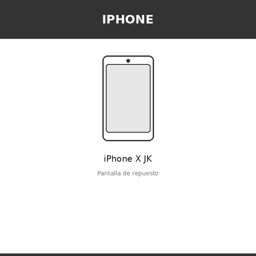 [IPH-2593-INC] Pantalla iPhone X JK (INCELL)