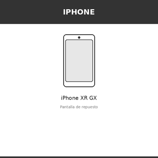 [IPH-1729-OLE] Pantalla iPhone XR GX (OLED)