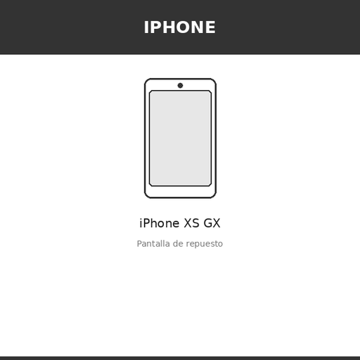 [IPH-100419-OLE] Pantalla iPhone XS GX (OLED)