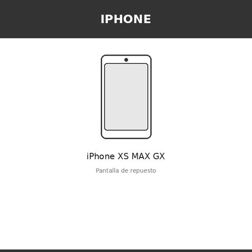 [IPH-100420-OLE] Pantalla iPhone XS MAX GX (OLED)
