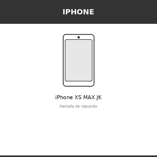 [IPH-2589-INC] Pantalla iPhone XS MAX JK (INCELL)